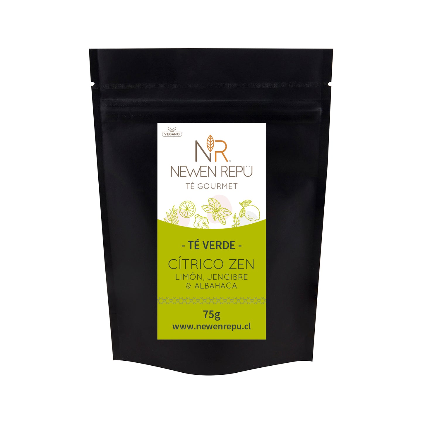 Té Verde, Jengibre, Limón y Albahaca