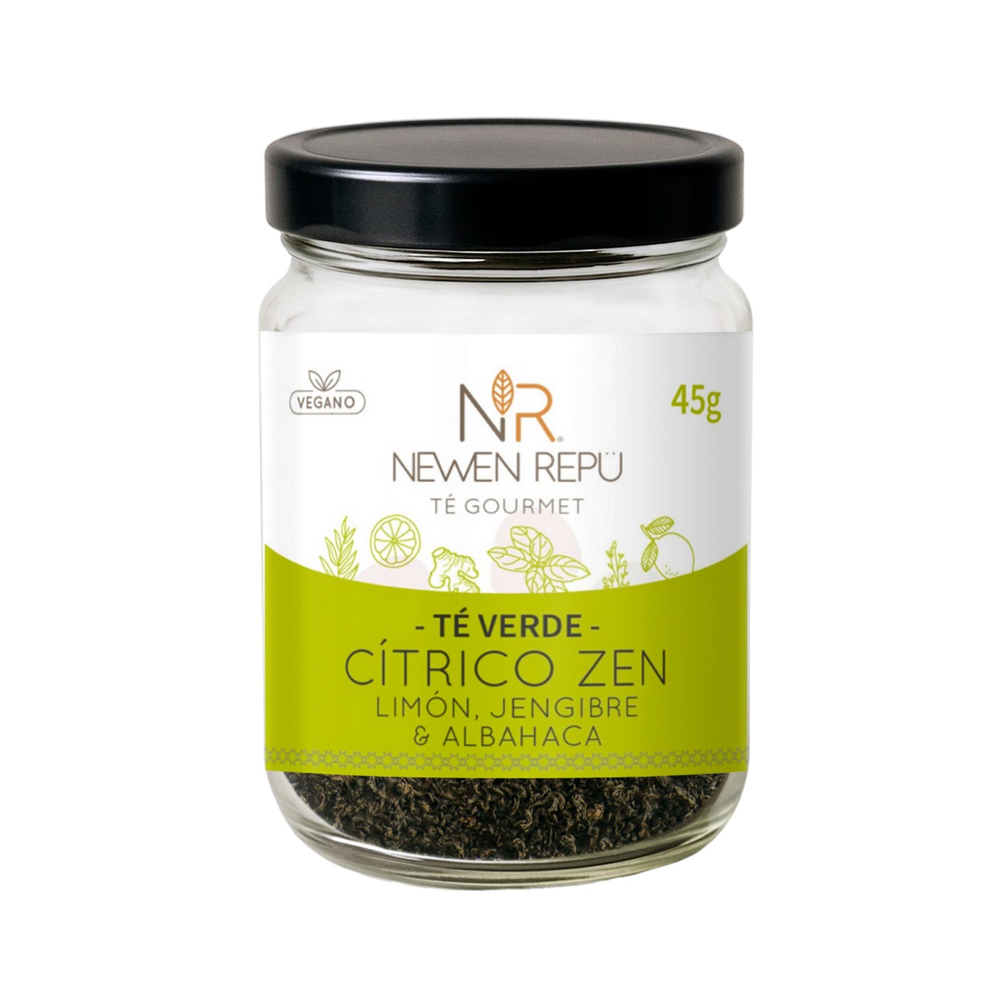 Té Verde, Jengibre, Limón y Albahaca