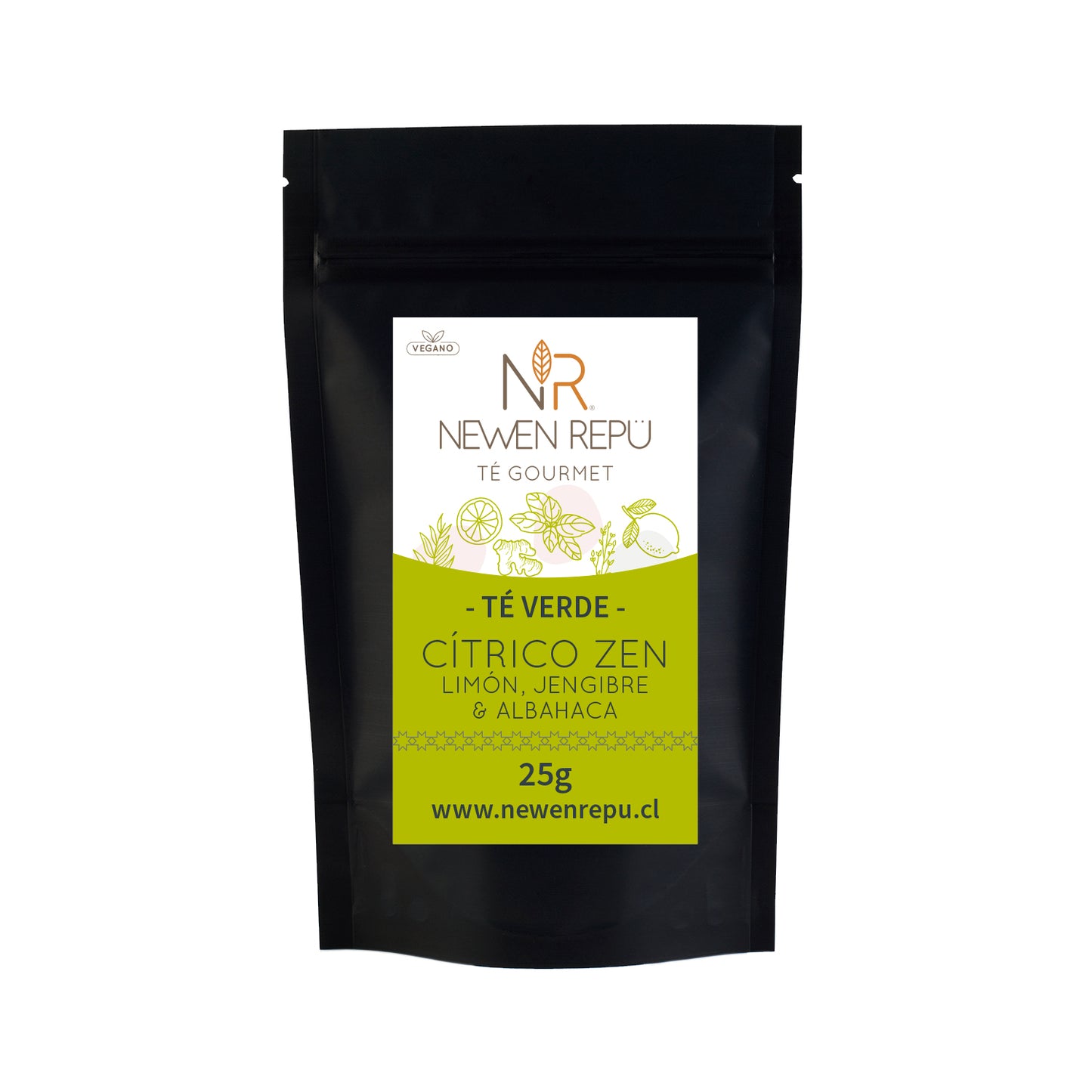 Té Verde, Jengibre, Limón y Albahaca