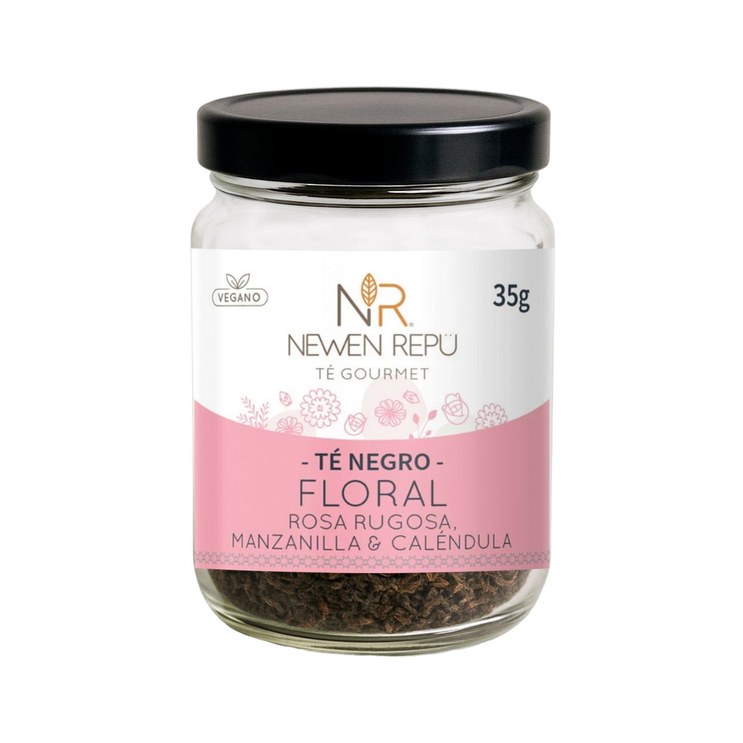 TÉ NEGRO FLORAL Rosa Rugosa, Manzanilla y Caléndula